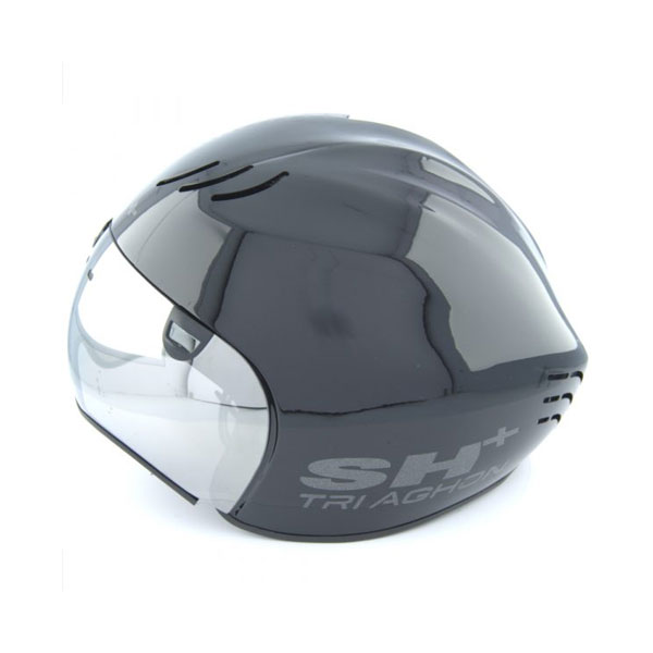 SH+ TRIAGHON トライアゴン ヘルメット GLOSSY BLACK/ANTHRACITE JCF公認｜スポーツ自転車専門店オートリック