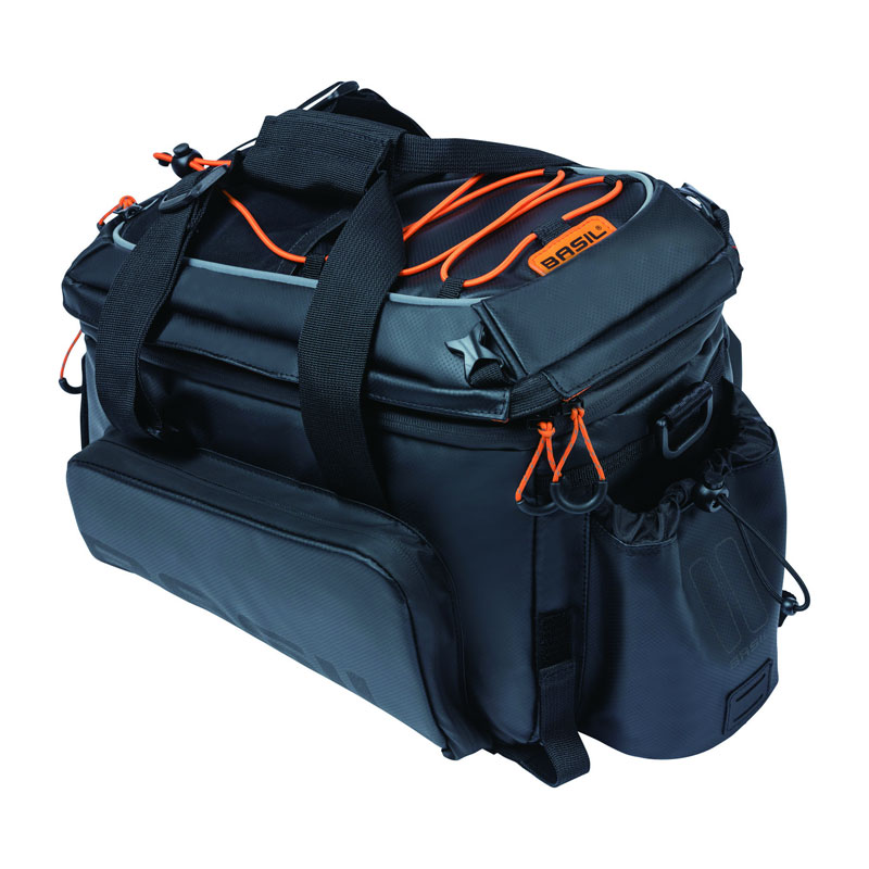 BASIL バジル MILES TARPAULIN TRUNKBAG PRO マイルズ ターポリン トランクバッグ プロ ブラック/オレンジ|スポーツ自転車専門店オートリック