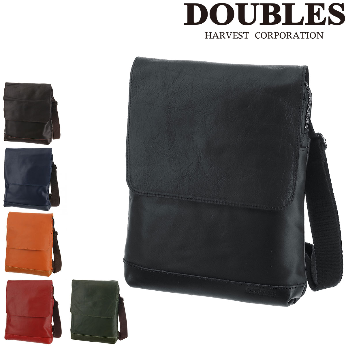 『マラソン期間中最大P22倍』ダブルス DOUBLES ショルダーバッグ M jvk1603 ブラック ダークブラウン ネイビー キャメル レッド グリーン 牛革 本革 メンズ レディース ポイント10倍 送料無料 誕生日プレゼント ギフト プレゼント ラッピング無料