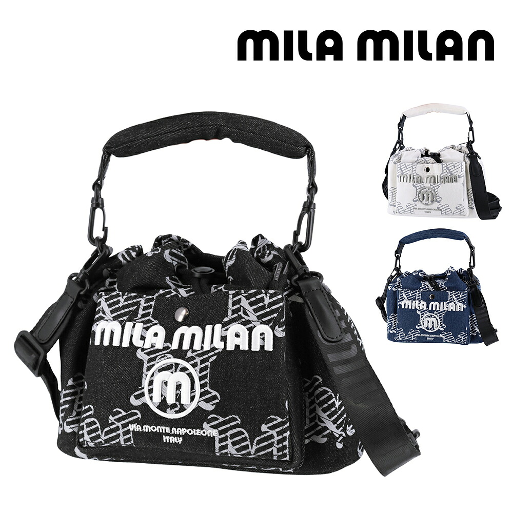 『マラソン期間中最大P22倍』ミラ・ミラン バッグ ショルダーバッグ ハンドバッグ 2WAY mila milan デニーモ 巾着ショルダーバッグ A5サイズ 264122 メンズ レディース ポイント10倍 送料無料 誕生日プレゼント ギフト ラッピング無料 【正規代理店】 nwar