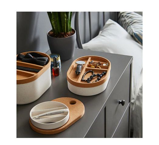 IKEA イケアSAXBORGA サクスボルガ収納ボックス ミラーのふた