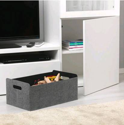 ikea IKEA イケア BESTÅ ベストーボックス, グレー32x51x21