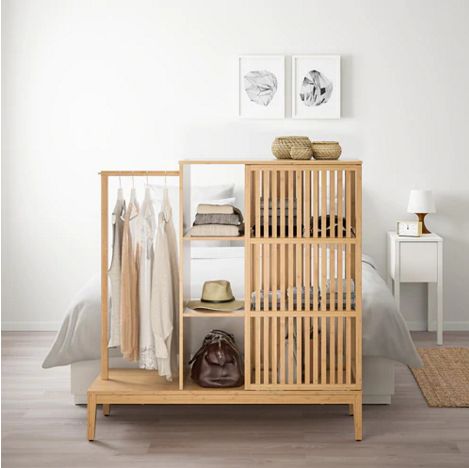 IKEA ikea イケアNORDKISA ノールドシーサオープンワードローブ 引き戸 
