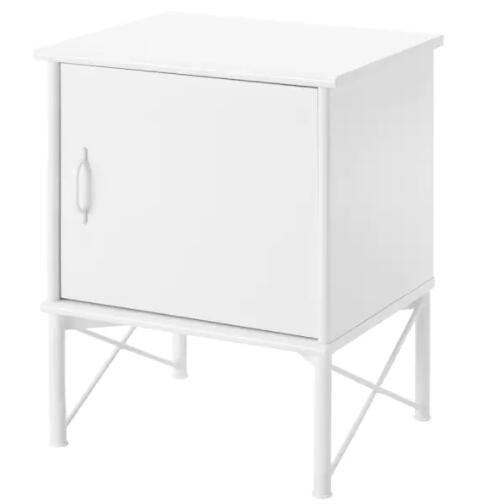 【NEW】IKEA MUSKEN ムスケン ベッドサイドテーブル, ホワイト 45x58 cm 503.786.79