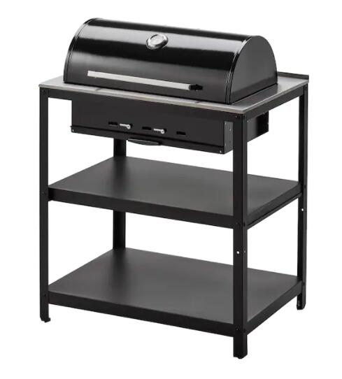 New Ikea イケア Grillsk R グリルシェール炭火焼きバーベキューグリル ブラック ステンレススチール 屋外用86x61 Cm704 889 12 Fmcholollan Org Mx