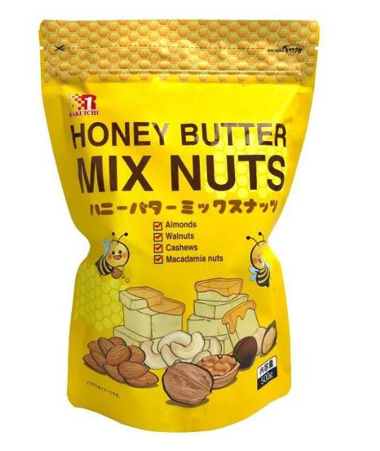 楽天市場 New Costoco コストコ商品ハニーバターミックスナッツ500gアーモンド くるみ カシューナッツ マカダミアナッツの4種類 甘いハニーバター味 日本オアシス株式会社