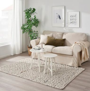 新品未開封 IKEA STOENSE ラグ パイル グレー 170x240cm イケア IKEA - STOENSE -ストエンセ- ラグ パイル短 ミディアム