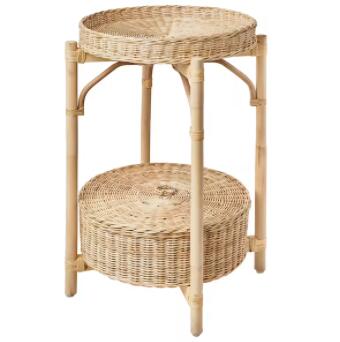 【NEW】IKEA イケア TOLKNING トルクニング ベッドサイドテーブル, ハンドメイド52 cm 005.126.61