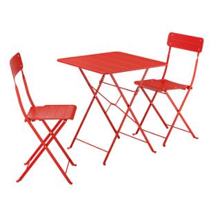 【NEW】IKEA ikea SUNDS・・ スンドソー テーブル＆折りたたみチェア2脚, 屋外用 ブライトレッド/ブライトレッド, 65x65 cmm 795.730.34 IKEAのおしゃれな家具