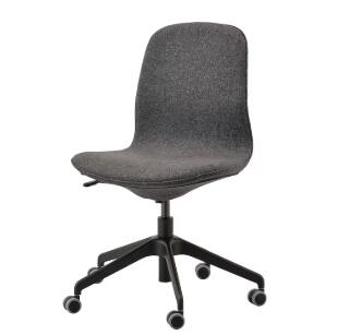 【NEW】IKEA ikea L・・NGFJ・・LL ロングフィェル 会議用チェア, グンナレド ダークグレー/ブラック 991.775.75 IKEAで快適な暮らし