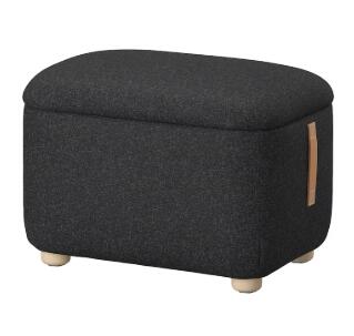 【NEW】IKEA ikeaOSKARSHAMN オスカルスハムン オットマン 納める付き添い人, グンナレド 黒いこと薄墨色205.216.74IKEAの調度品