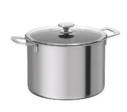 【NEW】IKEA HEMKOMST ヘムコムスト 鍋 ふた付き, ステンレススチール/ガラス, 10 l 905.131.47 使い勝手抜群！シンプルでお料理が楽しくなる いろいろなお料理に 蓋のガラスも調理中の状況がわかりやすい