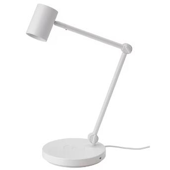 IKEA イケア NYM・・NE ニーモーネ ワークランプ ワイヤレス充電機能付き, ホワイト 804.486.09 ikea いけあ デスク ワークランプ ライト ワイヤレス充電