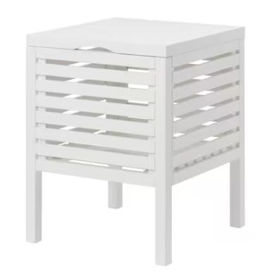 IKEA イケア MUSKAN ムスカン 収納スツール, ホワイト, 50 cm 105.624.67 ikea イケア 北欧家具 チェア イス シンプルおしゃれ 収納