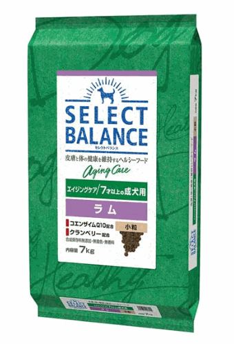 セレクトバランス エイジングケア ラム 小粒 7才以上 成犬用 7kg【ドッグフード】【ペットおやつ】犬用 ペット用品 犬猫用品 おやつ フード 犬用フード｜日本オアシス株式会社