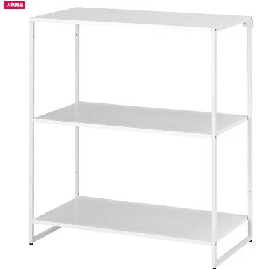 IKEA イケアJOSTEIN ヨースタインシェルフユニット, 室内/屋外用/金属元素 白いこと, 81x40x90 珊694.371.41