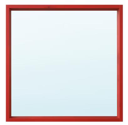 IKEA イケア TURBOKASTANJ トゥルボーカスタンイ ミラー, レッド, 75x75 cm 205.720.98