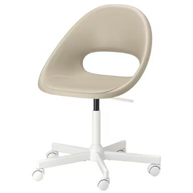 IKEAイケア ELDBERGET エルドベルゲット / MALSK・・R マルシェール 回転チェア,ベージュ/ホワイト 394.443.98