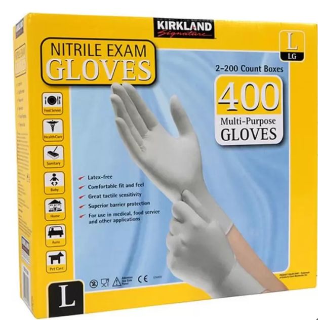 【楽天市場】コストコ カークランドシグネチャー ニトリルグローブ ニトリル手袋 Lサイズ 200枚(100双)×2箱costco