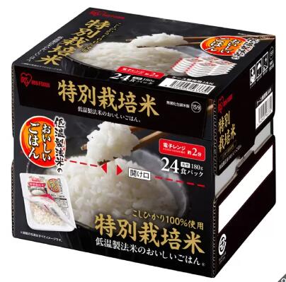 コストコ商品 COSTCO アイリスオーヤマ 低温製法米パックライス 180g x 24パック 特別栽培米こしひかり100% 39677