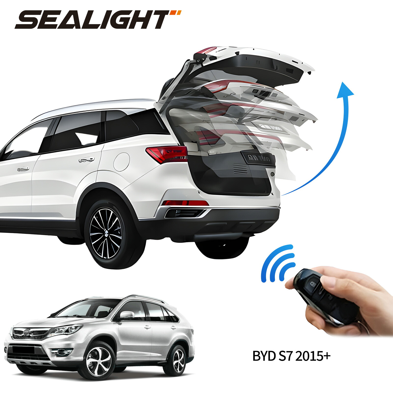電動パワーバックドア キット BYD S7 2015+ 後付け パワーゲート ダンパー トランク 自動開閉 リモコン操作 オート パワー パワーリアゲート オートテールゲート フットセンサー