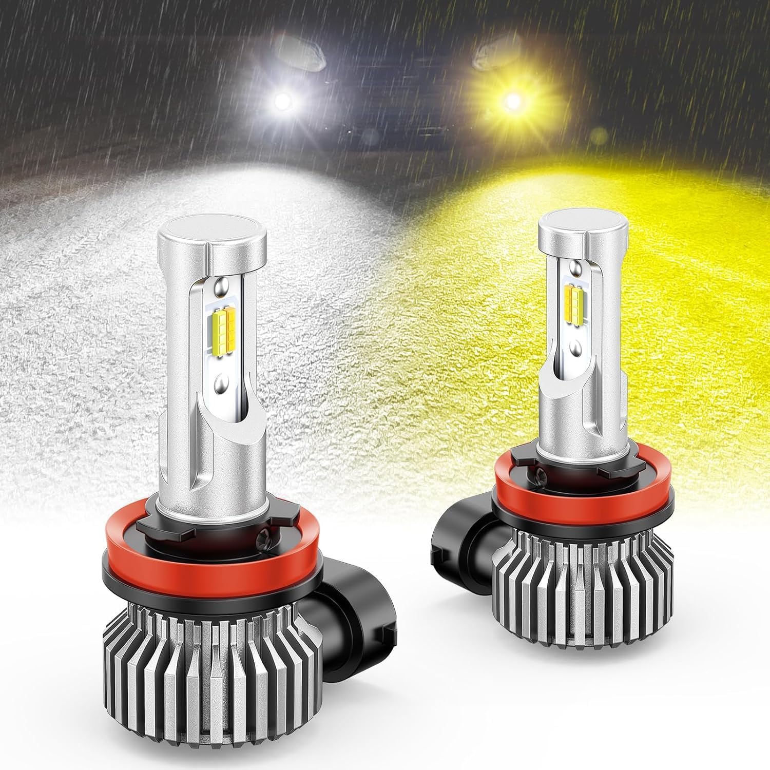 楽天市場】HID屋 H8 H11 H16 LED フォグランプ 2色切り替え ホワイト