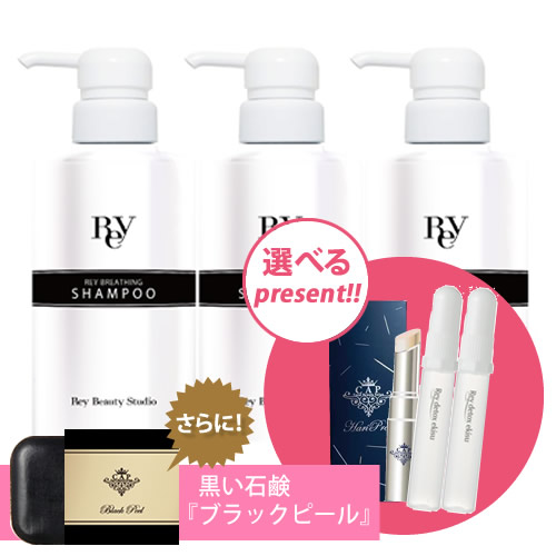 Rey レイブリージングシャンプー300ml３本セット【只今！選べるお試しプレゼント付♪】 Rey/美点/レイ ビューティ/レイブリージング/レイアースリング/レイブライト [P10倍]｜ＯＡＳＩＳ東京