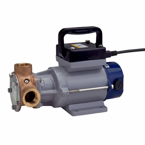 塩水用揚水機 ラバーインペラポンプ 25粍差しわたし MF-2524 工進(KOSHIN) DC24V 天然ゴムお師匠さん 揚程9m 80L/時間