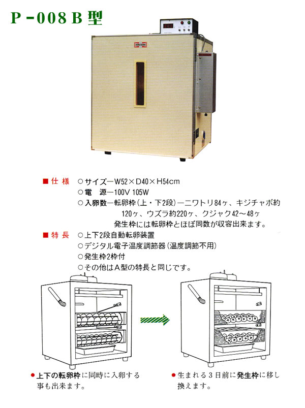 孵卵器(ふらん機) P-008B型 昭和フランキ その他 | sdgpanama.com