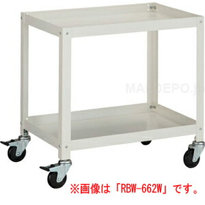 ラビットワゴン(高さ600粍) 天然ゴムキャスター 白いこと RBW-652W トラスコ(TRUSCO)
