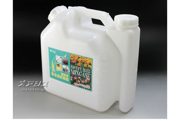 楽天市場 混合ガソリン作成用 2サイクルエンジン用 園芸用 安全混合容器 Agx 5gv Boll 大澤ワックス 5l オアシスプラス