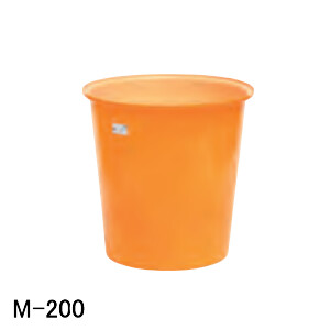M型入れもの M-200 スイコー オレンジ色/白 200L【法人のみ】【取り引き所打ちきり可】
