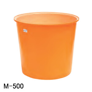 M型入れもの M-500 スイコー オレンジ色/白 500L【法人のみ】【取り引き所打ちきり可】