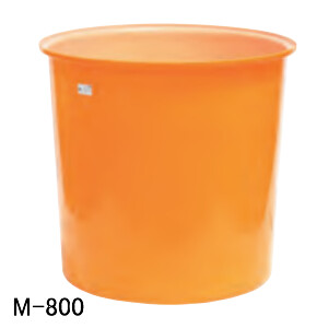 M型入れもの M-800 スイコー オレンジ色/白 800L【法人のみ】【取り引き所打ちきり可】