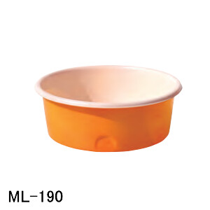 ML型入れもの ML-190 スイコー オレンジ色/白 190L【法人のみ】【取り引き所打ちきり可】
