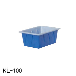 KL型入れもの KL-100 スイコー 青/白 100L フタ絶無【法人のみ】【取り引き所打ちきり可】