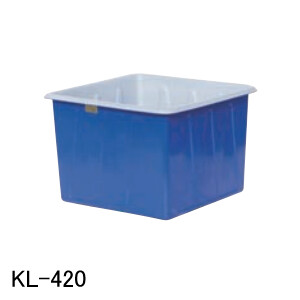KL型入れもの KL-420 スイコー 青/白 420L フタ絶無【法人のみ】【取り引き所打ちきり可】