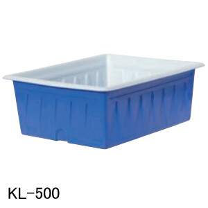 KL型入れもの KL-500 スイコー 青/白 500L フタ絶無 ドレン絶無【法人のみ】【取り引き所打ちきり可】