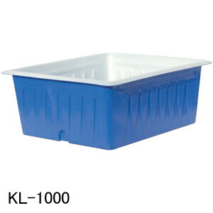 KL型入れもの KL-1000 スイコー 青/白 1000L フタ絶無 ドレン絶無【法人のみ】【取り引き所打ちきり可】