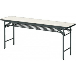 話し合い用時刻表棚付折り畳み式1800×450×700ア TS-1845IV(象牙色)(ソフトエッジマキ) トラスコ(TRUSCO)