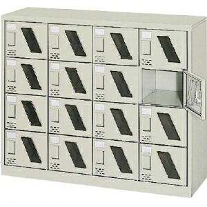 シューズボックス16人用1050&times;380&times;880窓付 SC-16WM(カギナシ) トラスコ(TRUSCO)｜オアシスプラス