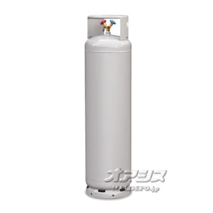 フロン回収用一般ボンベ(フロートセンサーなし)120L(117L) 1/4フレア TF070 アサダ