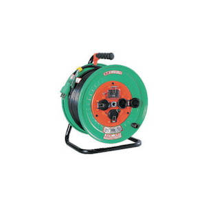 電工ドラム 防雨防塵型100Vドラム アース付 漏電遮断器付 20m NW-EB23 NW-EB23 日動工業
