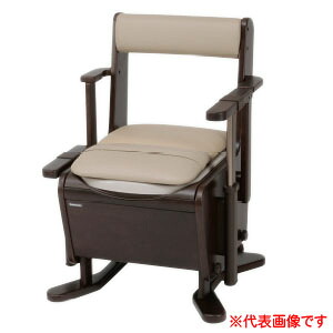 家具調室内用便器 座楽 ひじ掛け昇降 ホンブルグ帽便座 PN-L23707 パナソニックエイジフリー 介護用品-ポータブルトイレ