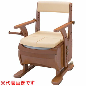 安寿 家具調室内用便器 より分けるR 並大抵 広々とした 暖房装置・好いたらしい脱臭 533-861 アロン化成