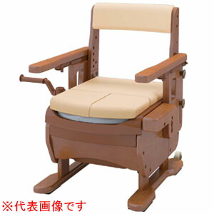安寿 家具調室内用便器 より分けるR はねあげ 判定基準・好いたらしい脱臭 533-868 アロン化成