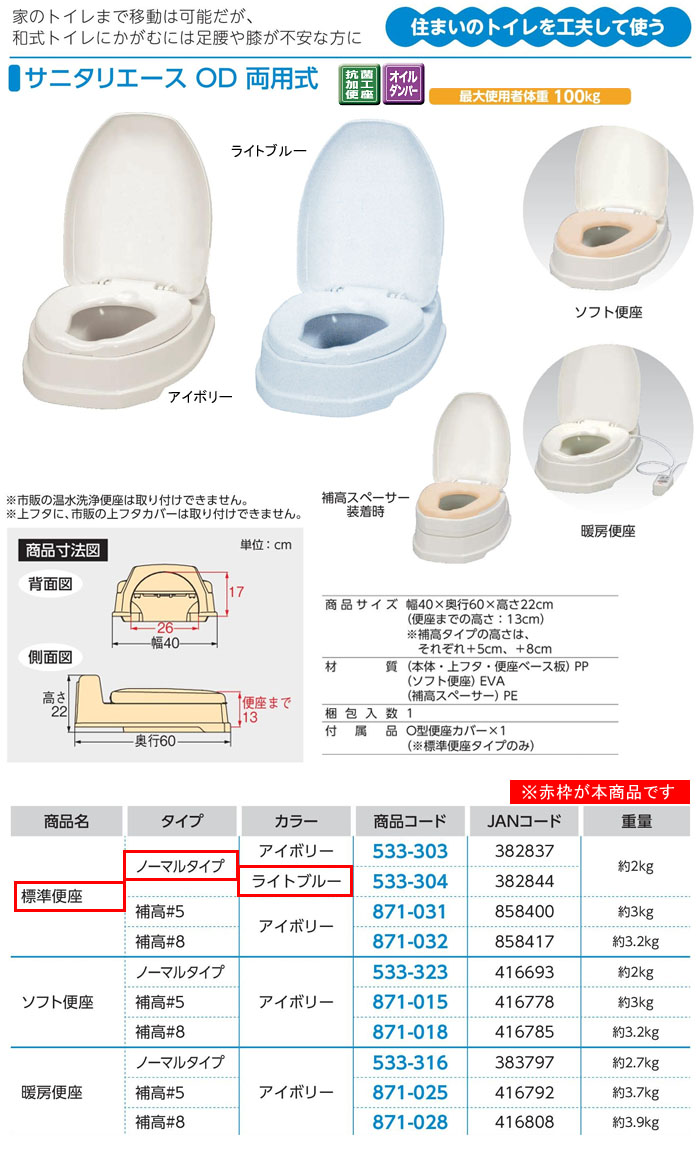 良質 アロン化成 安寿 洋式変換便座 サニタリエースOD ソフト便座 据置式 ノーマルタイプ 533-423 簡単設置 簡易洋式トイレ 和式 トイレ  便所 洋式変換 便器 便座 工事不要 洋式トイレへ 洋風 fucoa.cl