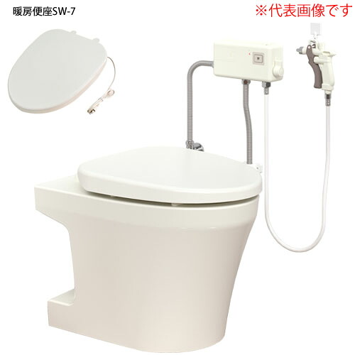 タンクレス洋風簡易水洗便器 電磁バルブタイプ FA8 FA8-DG17-ST ダイワ化成 暖房便座 洗浄ガン付 パステルアイボリー｜オアシスプラス