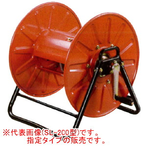 強力型組立巻取機 ストロングリール SL-150型 永田製作所 G1/4より戻し付 φ8.5x150m/φ10x100m用｜オアシスプラス