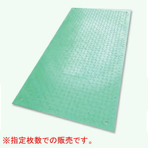 イベント用 樹脂製 養生敷板 Wターフ 片面凸 緑 910×1820mm バラ1枚 ウッドプラスチックテクノロジー 910*1820*8mm/枚【法人のみ】【営業所留め可】